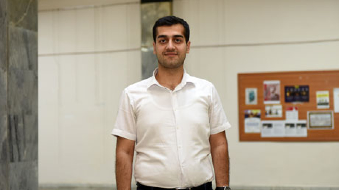 YSU-PhD-student-Tigran-Ghazaryan-in-focus