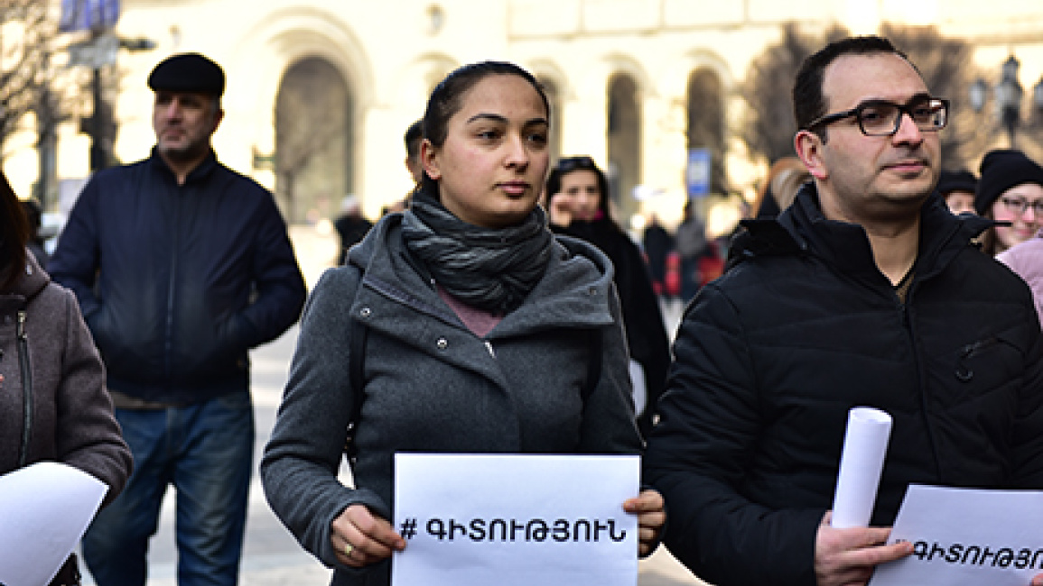 YSU-researchers-protest