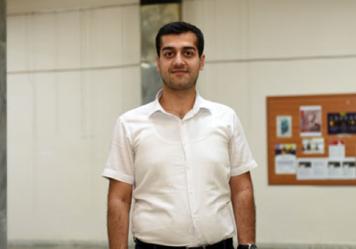 YSU-PhD-student-Tigran-Ghazaryan-in-focus